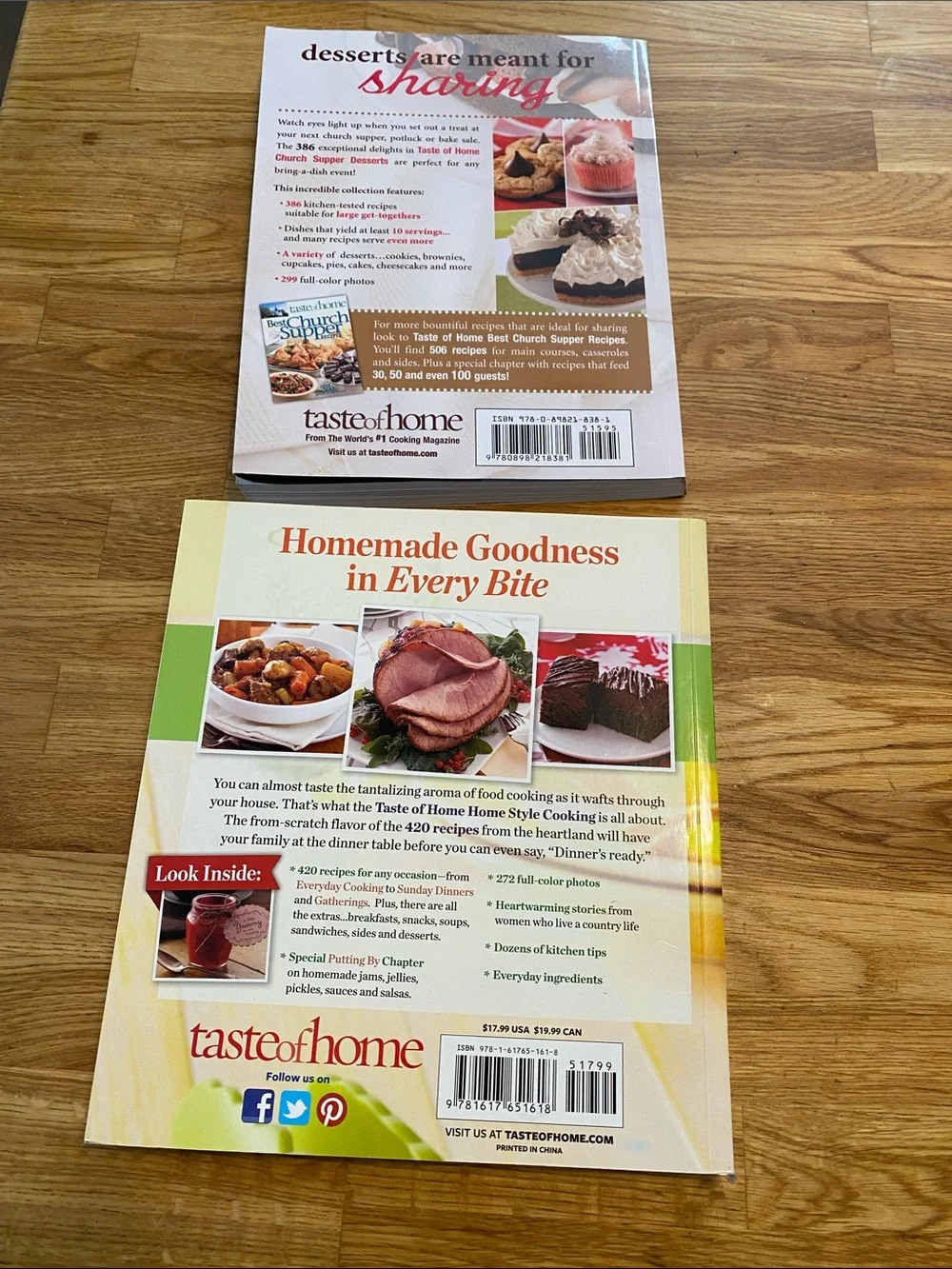 Taste of Home Cookbooks (2)